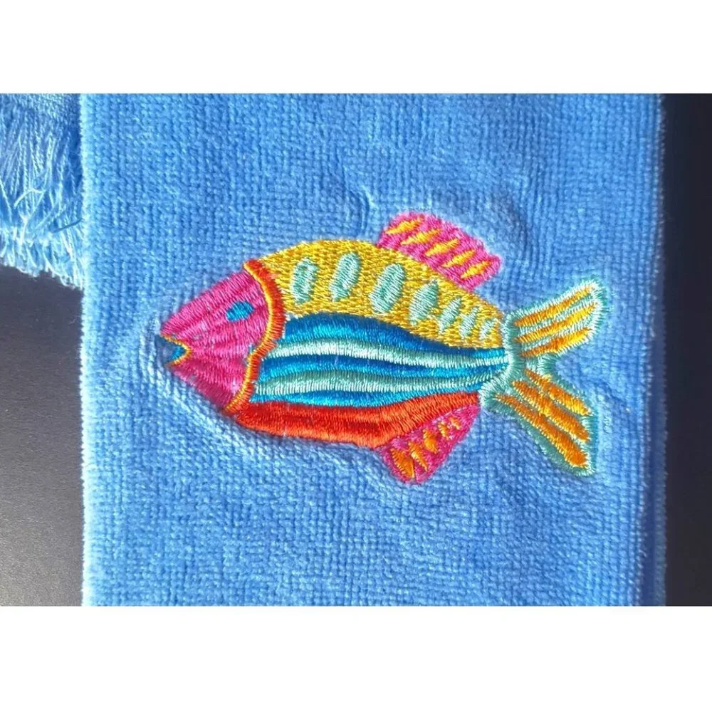 🐟 Pair of Fishy Guest Towels, NWOT 🐟